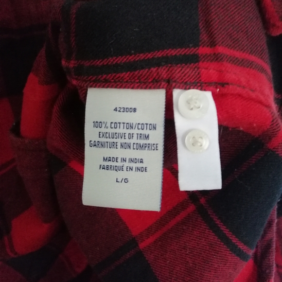 Black & Red Flannel Shirt - Picture 3 of 3